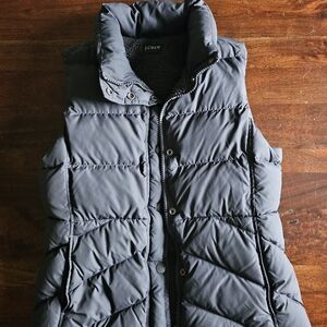 J.Crew Gray Down Puffer Vest